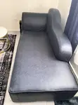 Modern Charcoal Grey Chaise Lounge Sofa - 1