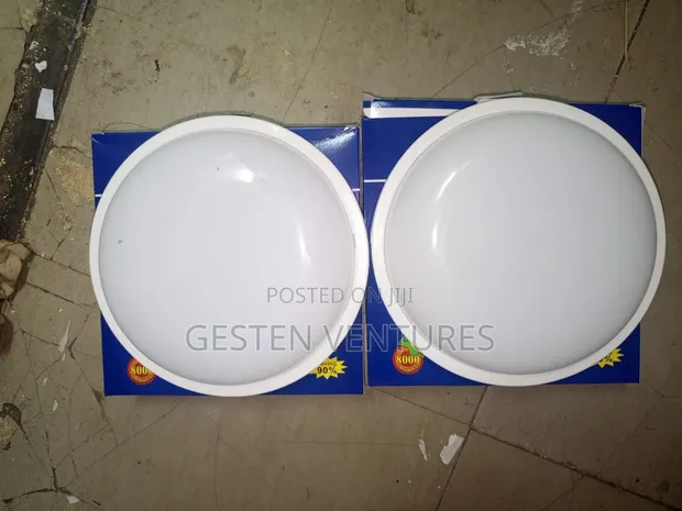 24W Round White LED Bulkhead Ceiling Light Fixture - 1