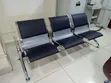 Standard Padded 3-Link Waiting Bench - Nyeusi & Fedha - 4