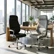 Executive Leather Swivel Office Chair - 4