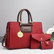 3-in-1 Handbag Set - Genuine Leather - 1