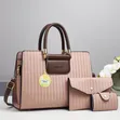 3-in-1 Handbag Set - Genuine Leather - 2
