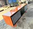6ft Executive TV Stand with Wood Finish - 1