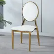 Kiti cha Kula cha Kifahari cha Rangi ya Dhahabu - 5