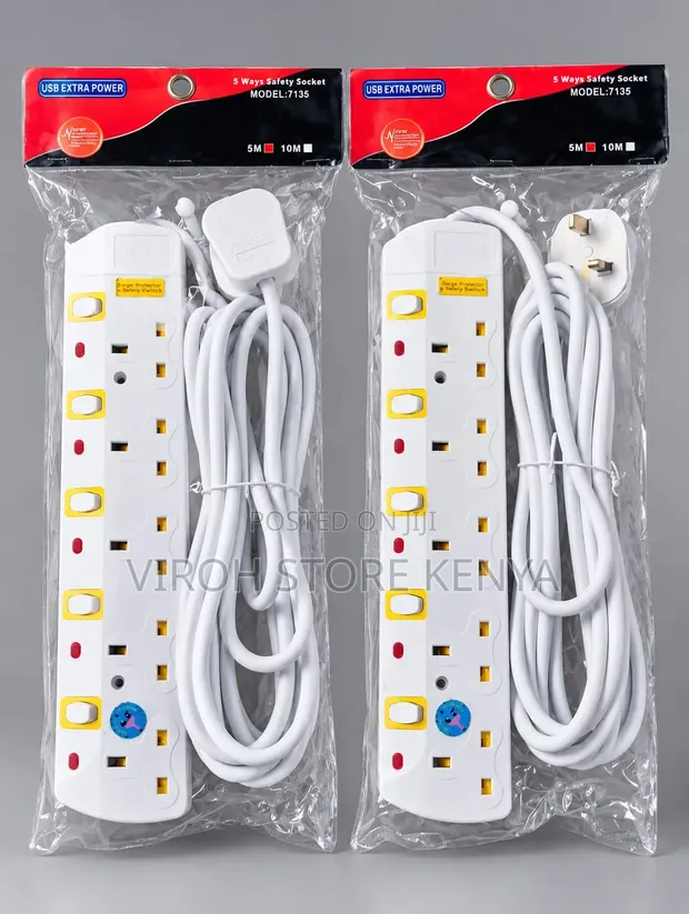 JSB 5-Way 5 Metre Extension Cable - 1