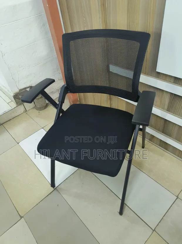 Boss Office Products Kiti Nyeusi cha Kukunja cha Mesh - 1