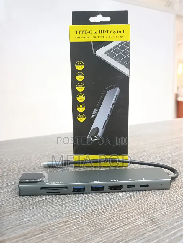 Type-C hadi HDMI 8-in-1 USB Hub - 1