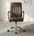 Brown Leather Executive Office Chair - 2