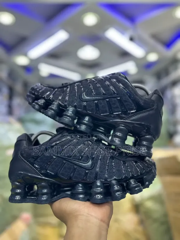 Nike Shox TL 'Triple Black' Sneakers - 1