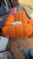 Orange Bubble L-Shape Sofa - 6 Seater - 1