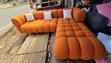 Orange Bubble L-Shape Sofa - 6 Seater - 2