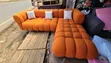 Orange Bubble L-Shape Sofa - 6 Seater - 5