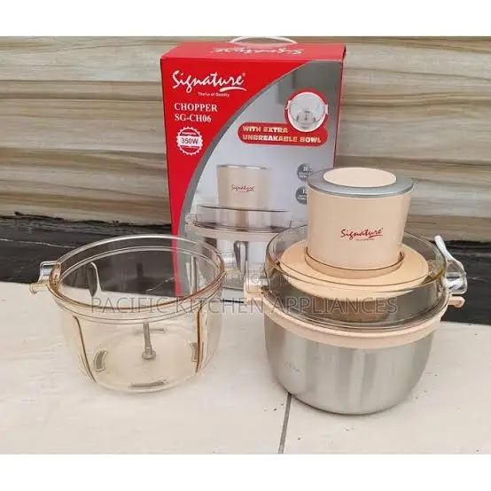 Signature Electric Food Chopper SG-CH06 with 2 Bowls - 1