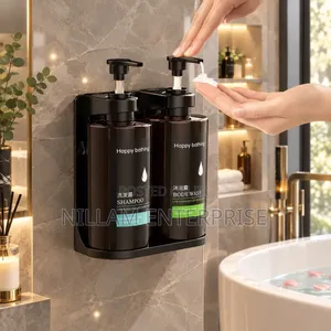 Seti ya Vipampu 2 vya Sabuni vya Kuwekwa Ukutani (300ml x 2)