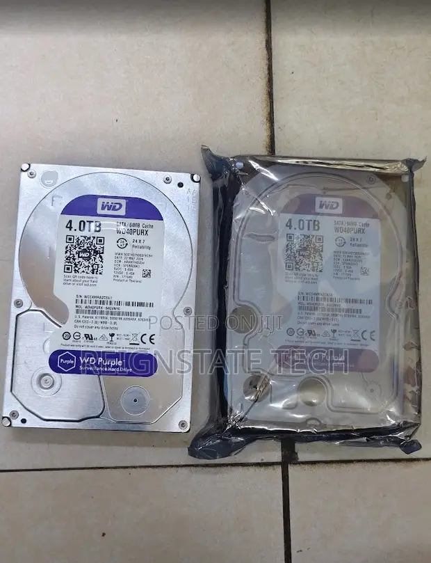 WD Purple 4TB CCTV Surveillance HDD - 1