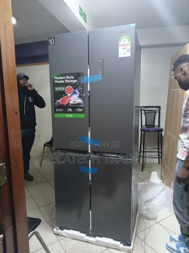 Syinix 421L Premium Glass Fridge - Kidhibiti cha Dijitali - 1