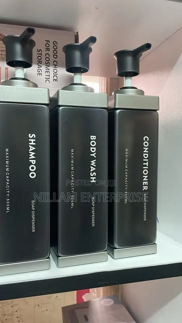 Triple Wall-Mounted Soap Dispenser (500ml x 3) - 1
