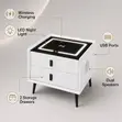 Modern Two-Tone Bedside Cabinet - 2