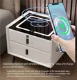 Modern Two-Tone Bedside Cabinet - 5