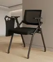 Ergonomic Black School Writing Chair with Mid Backrest - 1