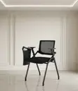 Ergonomic Black School Writing Chair with Mid Backrest - 2