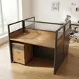 2-Person Office Workstation Table - 3