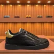 Dolce & Gabbana Crocodile-Pattern Leather Sneakers - 1