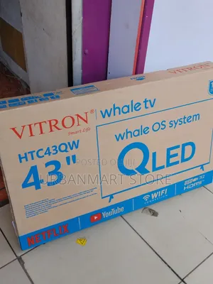 Vitron 43 Inch Smart QLED TV yenye Wi-Fi