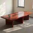 Meza ya Mkutano ya Mahogany 3000mm - 1