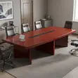 Meza ya Mkutano ya Mahogany 3000mm - 2