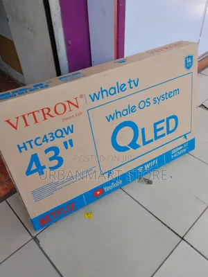 Vitron 43 Inch Smart QLED TV Mpya - Dhamana ya Miezi 14