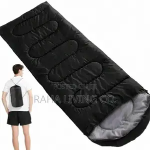 Sleeping Bag | Kambi | Joto Ukubwa wa Watu Wazima | Bluu au Nyeusi