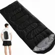 Sleeping Bag | Camping | Warm Adult Size | Blue or Black - 1