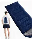Sleeping Bag | Camping | Warm Adult Size | Blue or Black - 2