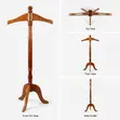 Directors Coat Stand - Brown Wood - 4