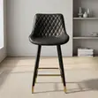 Kiti cha Juu cha Bar cha Jikoni Nyeusi - 1