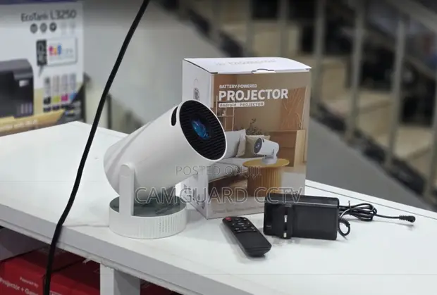 HY300 Pro Max Portable Projector - Built-in Battery, Android OS - 1