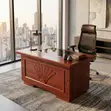 Meza ya Kuandikia ya Mahogany Iliyoimarishwa 1200mm - 5