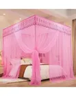 4 Stand Pink Mosquito Net na Stands za Metallic - 1