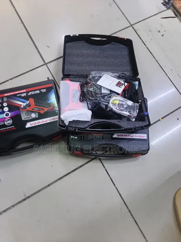 Portable Multi-Function Vehicle Jumper Kit with Hard Carry Case - 1