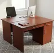 Modern Wooden Office Desk - Brown - 3