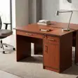 Modern Wooden Office Desk - Brown - 5