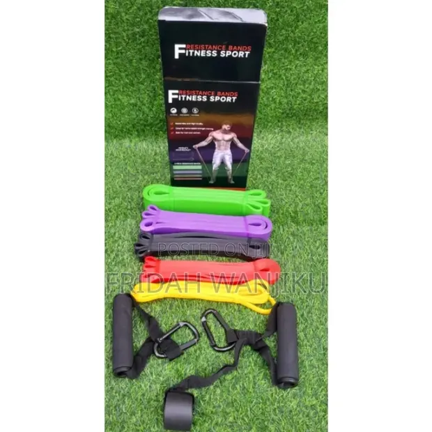 Resistance Bands 5-in-1 na Handles na Anchor - 1