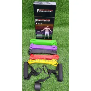5-in-1 Resistance Bands with Handles and Anchor