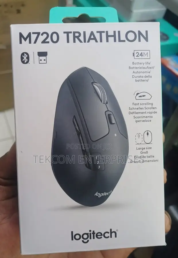 Logitech M720 Triathlon Mouse - Mpya Kabisa - 1