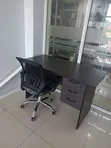 Black Desk and Mesh Chair Set - 2