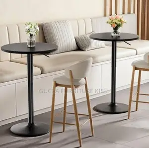 Tamco Round Height Adjustable Cocktail Table