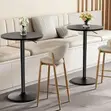 Tamco Round Height Adjustable Cocktail Table - 1
