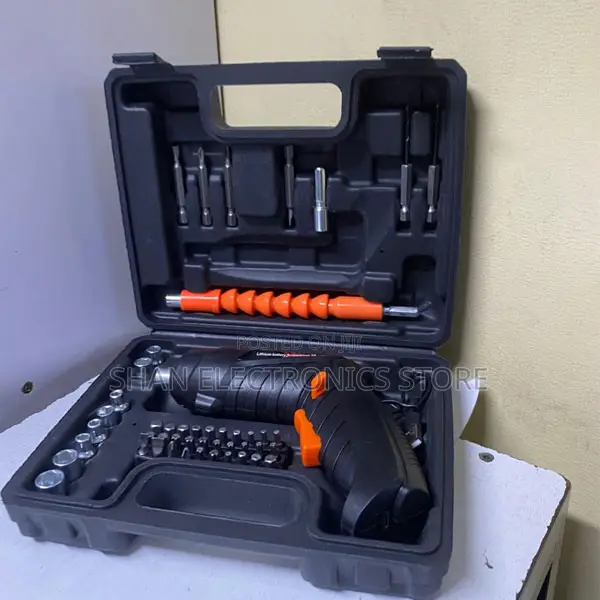 Compact Cordless 48-Piece Screwdriver Set na Case - 1