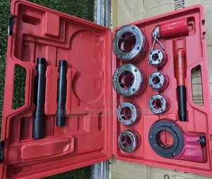 7-Piece Ratchet Die Threading Set